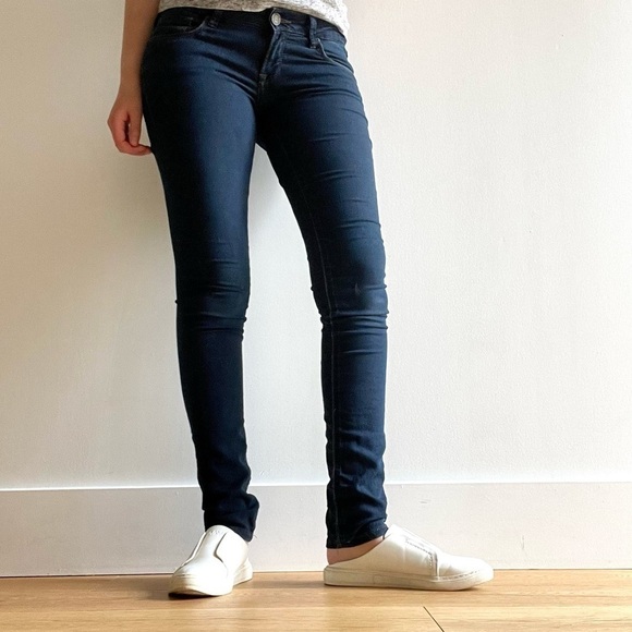 Mavi Serena Super Skinny Blue Low Rise Jeans -  26 - Picture 2 of 14